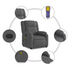 Fauteuil inclinable de massage électrique relevable vidaXL