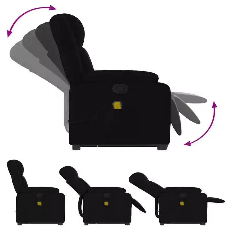 Fauteuil inclinable de massage électrique relevable vidaXL