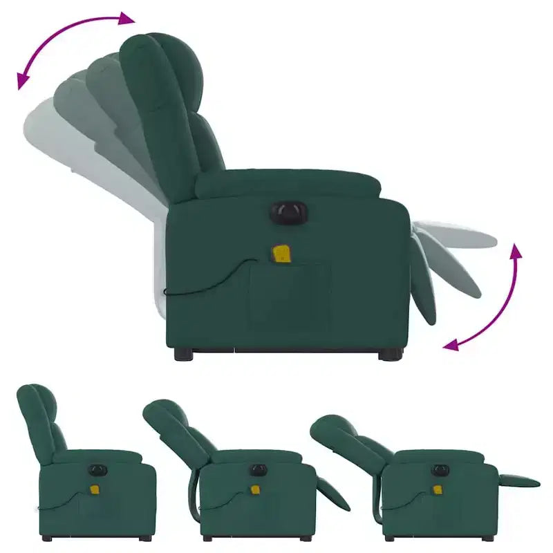 Fauteuil inclinable de massage électrique relevable vidaXL