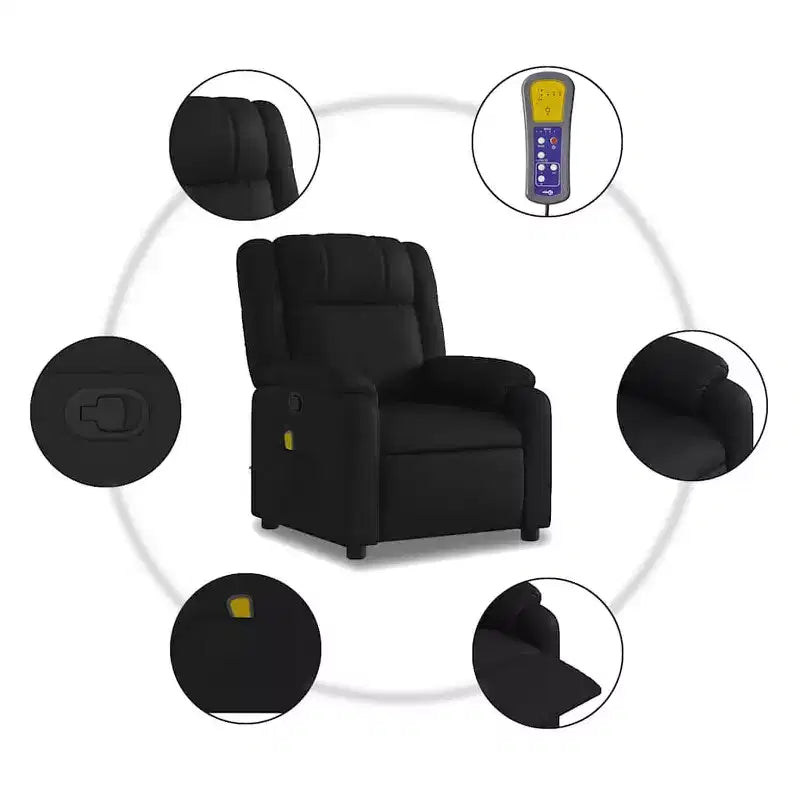 Fauteuil inclinable de massage électrique relevable vidaXL