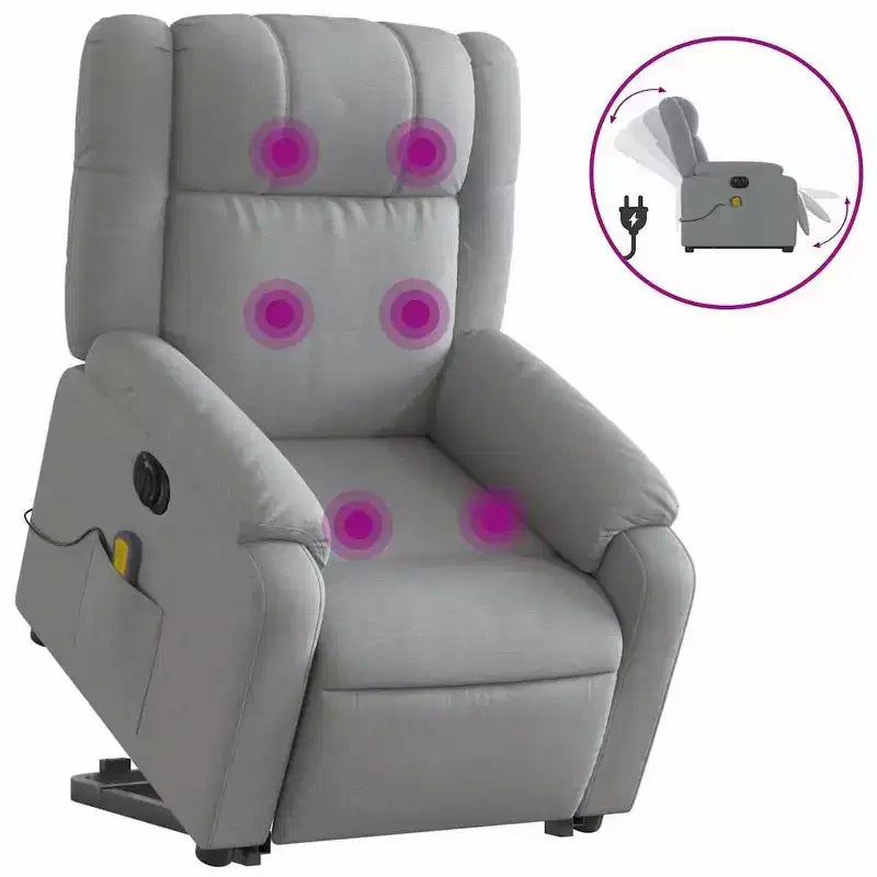 Fauteuil inclinable de massage électrique relevable vidaXL