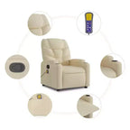 vidaXL Fauteuil inclinable de massage électrique