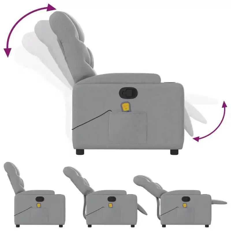 vidaXL Fauteuil inclinable de massage électrique