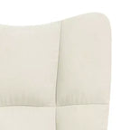 vidaXL Chaise relax en velours gris clair (100 % polyester), acier Standard