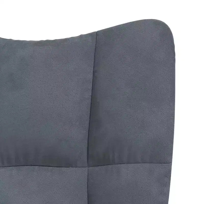 vidaXL Chaise relax en velours gris clair (100 % polyester), acier Standard