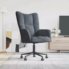 vidaXL Chaise relax en velours gris clair (100 % polyester), acier Standard
