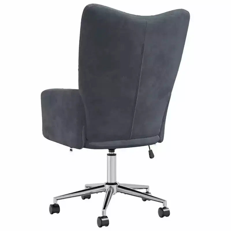 vidaXL Chaise relax en velours gris clair (100 % polyester), acier Standard