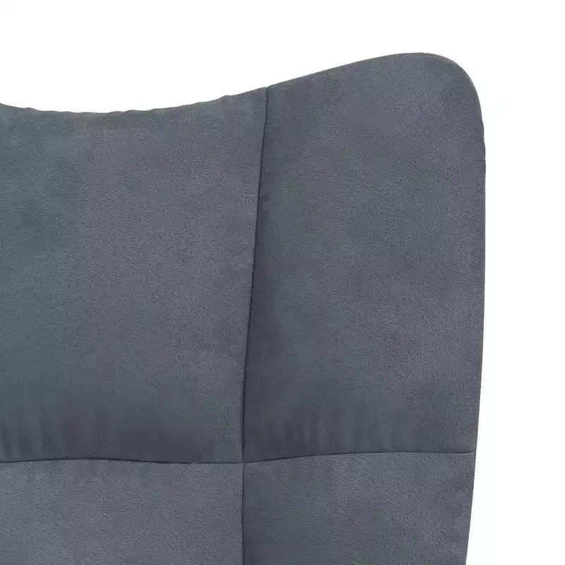 vidaXL Chaise relax en velours gris clair (100 % polyester), acier Standard