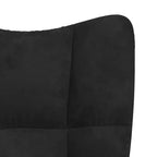 vidaXL Chaise relax en velours gris clair (100 % polyester), acier Standard