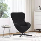 vidaXL Fauteuil œuf gris clair 63 x 73 x 90 cm Velours