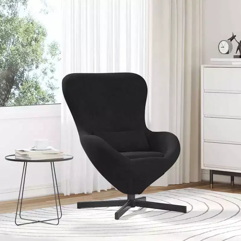 vidaXL Fauteuil œuf gris clair 63 x 73 x 90 cm Velours