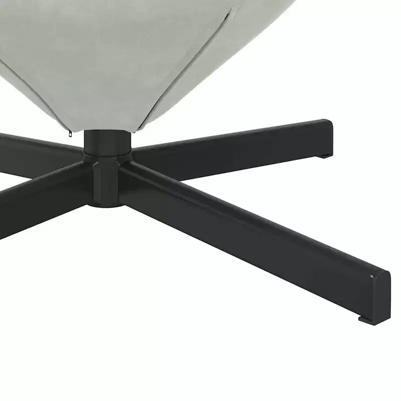 vidaXL Fauteuil œuf gris clair 63 x 73 x 90 cm Velours