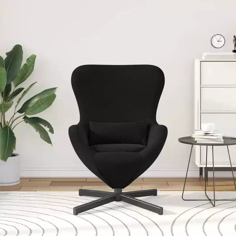 vidaXL Fauteuil œuf gris clair 63 x 73 x 90 cm Velours