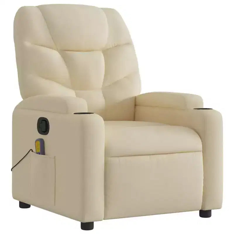 vidaXL Fauteuil inclinable Tissu (100 % polyester), métal, contreplaqué