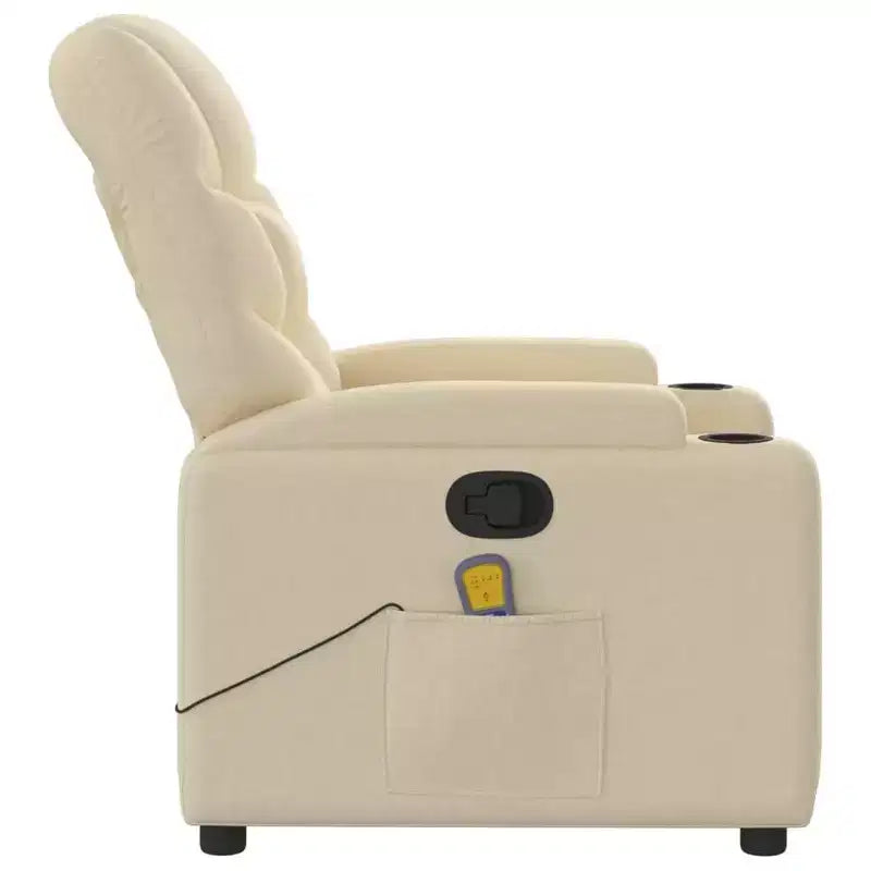vidaXL Fauteuil inclinable Tissu (100 % polyester), métal, contreplaqué
