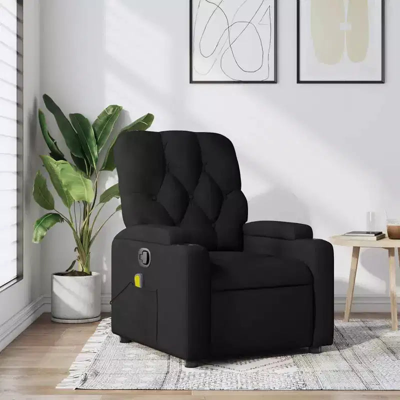 vidaXL Fauteuil inclinable Tissu (100 % polyester), métal, contreplaqué