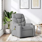 vidaXL Fauteuil inclinable Tissu (100 % polyester), métal, contreplaqué