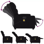 vidaXL Fauteuil inclinable Tissu (100 % polyester), métal, contreplaqué
