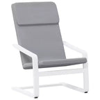vidaXL Chair Accent Armchair Relaxing Seating Office Chair Furniture Fabric - Light Gray