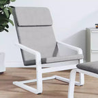vidaXL Fauteuil d'appoint Fauteuil relaxant Siège de bureau Meuble en tissu - Gris clair