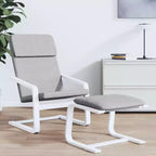 vidaXL Fauteuil d'appoint Fauteuil relaxant Siège de bureau Meuble en tissu - Gris clair