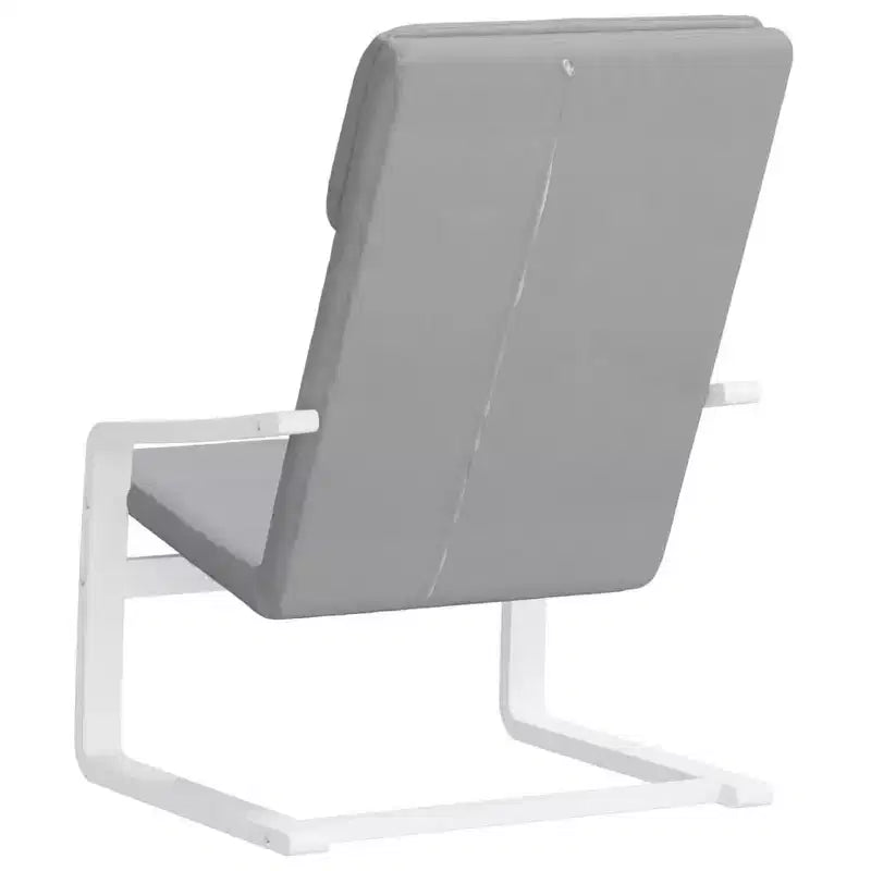 vidaXL Fauteuil d'appoint Fauteuil relaxant Siège de bureau Meuble en tissu - Gris clair