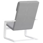 vidaXL Fauteuil d'appoint Fauteuil relaxant Siège de bureau Meuble en tissu - Gris clair