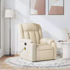 vidaXL Fauteuil de massage inclinable Tissu noir