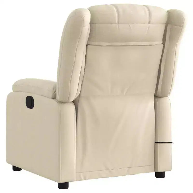 vidaXL Fauteuil de massage inclinable Tissu noir