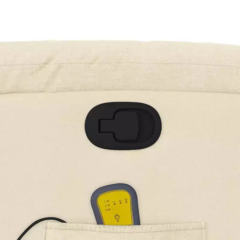 vidaXL Fauteuil de massage inclinable Tissu noir