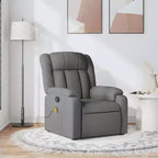 vidaXL Fauteuil de massage inclinable Tissu noir