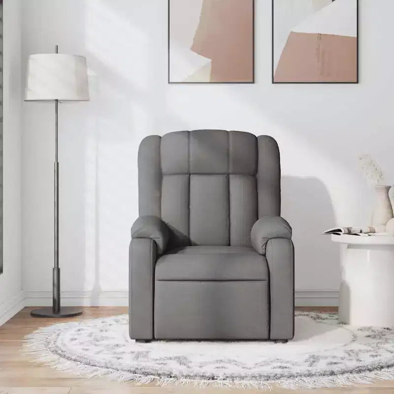 vidaXL Fauteuil de massage inclinable Tissu noir