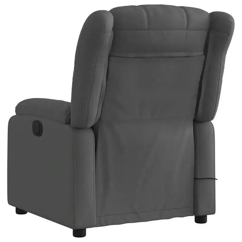 vidaXL Fauteuil de massage inclinable Tissu noir