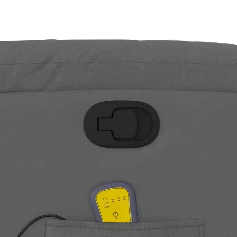 vidaXL Fauteuil de massage inclinable Tissu noir