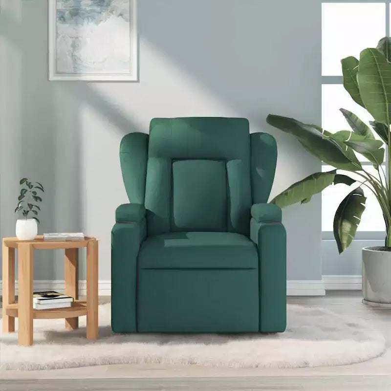 vidaXL Fauteuil de massage inclinable Tissu noir