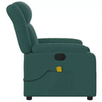 vidaXL Fauteuil de massage inclinable Tissu noir