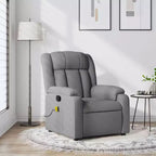 vidaXL Fauteuil de massage inclinable Tissu noir