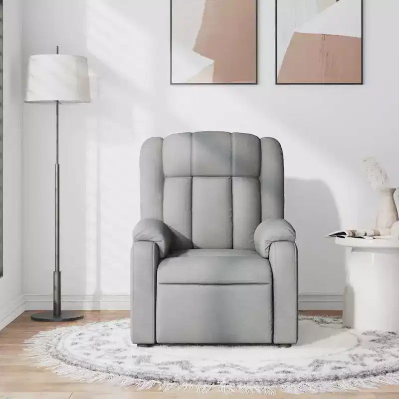 vidaXL Fauteuil de massage inclinable Tissu noir