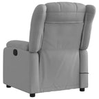 vidaXL Fauteuil de massage inclinable Tissu noir