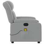 vidaXL Fauteuil de massage inclinable Tissu noir