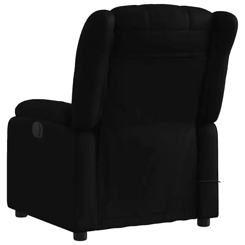 vidaXL Fauteuil de massage inclinable Tissu noir