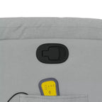 vidaXL Fauteuil de massage inclinable Tissu noir