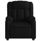 vidaXL Fauteuil de massage inclinable Tissu noir