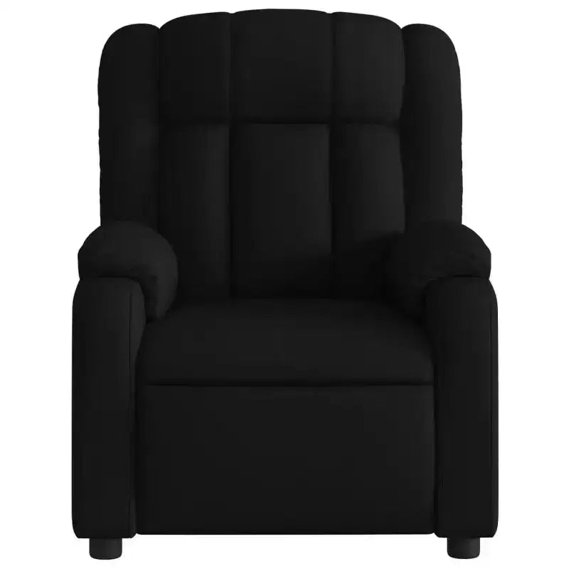 vidaXL Fauteuil de massage inclinable Tissu noir