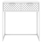 vidaXL Table console Table d'entrée Couloir Table d'appoint étroite avec tiroir Acier