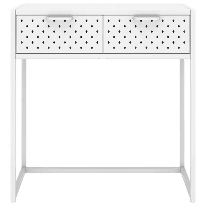 vidaXL Table console Table d'entrée Couloir Table d'appoint étroite avec tiroir Acier