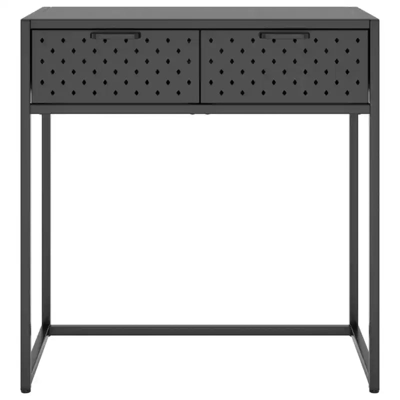 vidaXL Table console Table d'entrée Couloir Table d'appoint étroite avec tiroir Acier