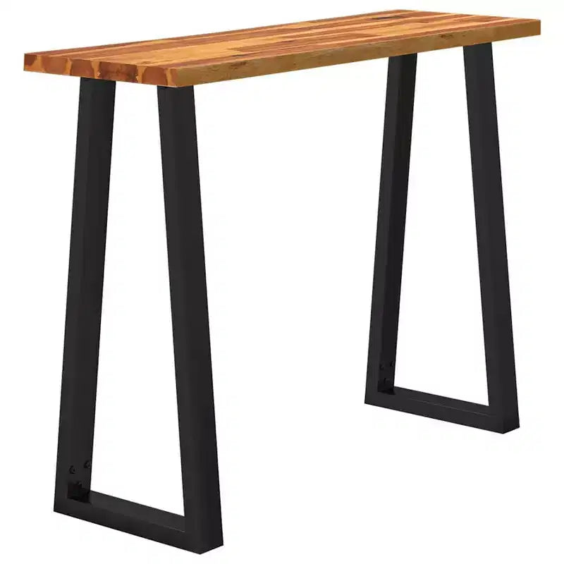 vidaXL Table Console avec Bord Brut Table d'Appoint en Bois Massif d'Acacia