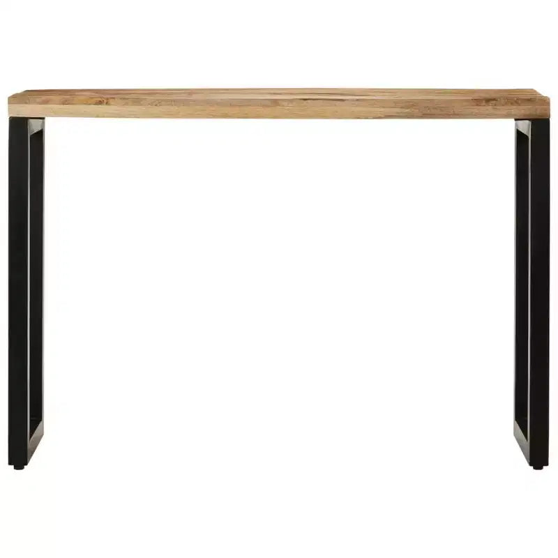 vidaXL Table Console Table d'appoint d'entrée pour Salon Couloir en Bois Massif - 110 cm en Bois de Manguier Massif Brut