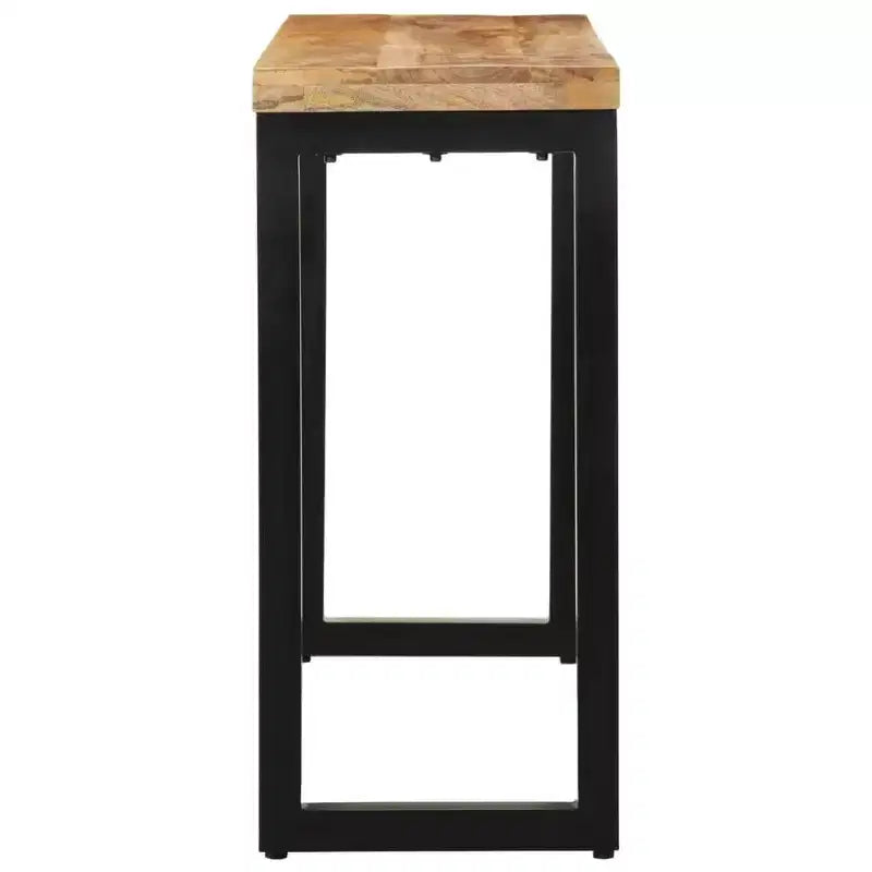 vidaXL Table Console Table d'appoint d'entrée pour Salon Couloir en Bois Massif - 110 cm en Bois de Manguier Massif Brut